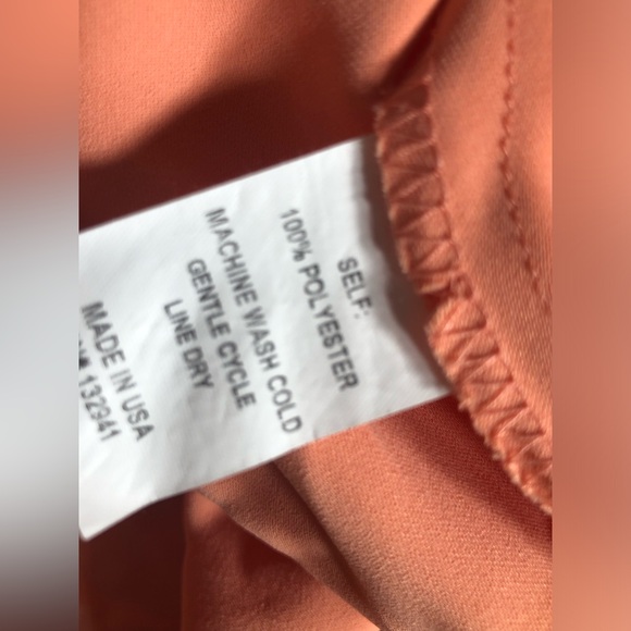 NWOT Amanda Uprichard Mandy Midi Sleeveless Gown in Peach - Size M - Picture 4 of 5